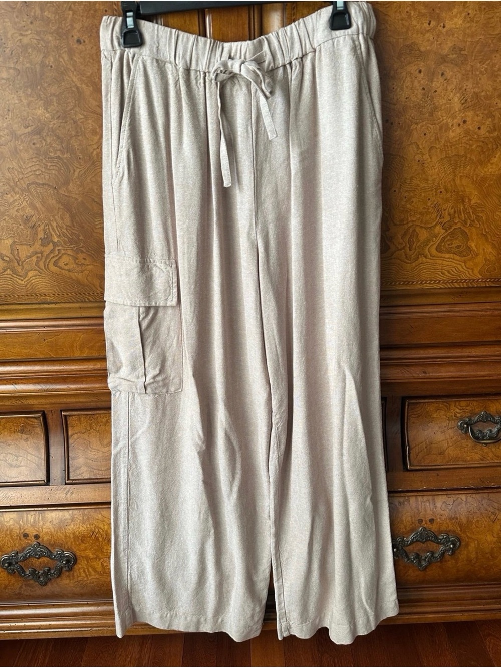 ZAC & RACHEL Wide-Leg Pants – Beige/Nomad (Brand New with Tags)